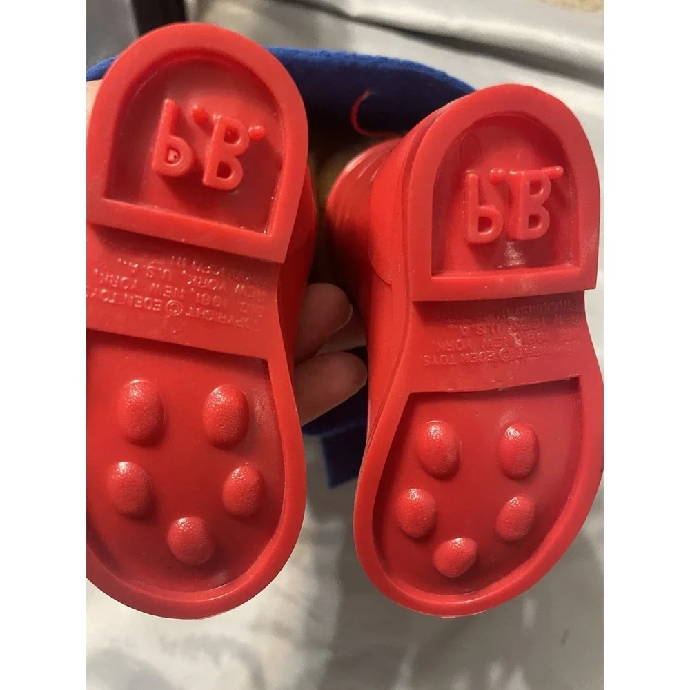 Vintage Paddington Bear Plush 1975 Eden Toys Red Rain Boots